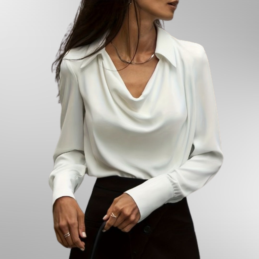 Violet™ | Satin Blouse for Chic Events