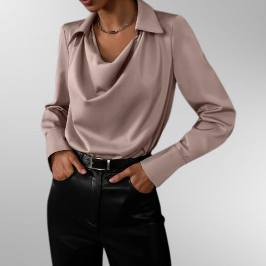 Violet™ | Satin Blouse for Chic Events