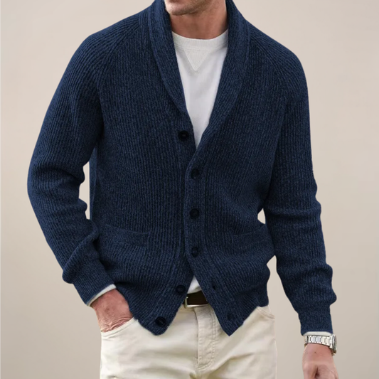 Men’s Shawl Collar Cardigan - Stylish Knit for Any Occasion