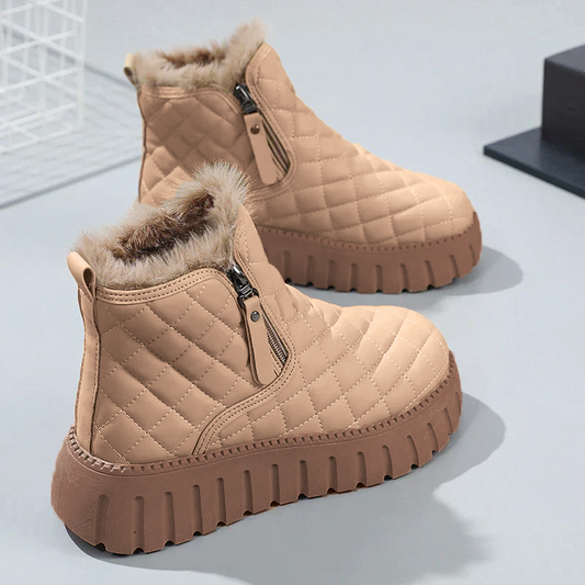 Chic Checkered Ankle Boots for Stylish Outings