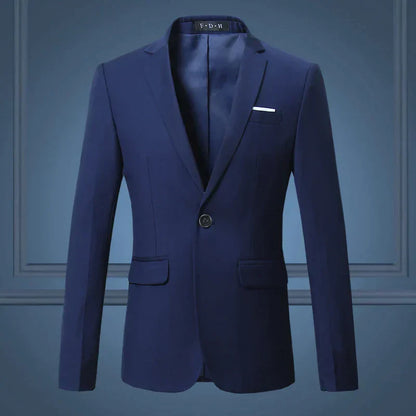 Men's Classic Blazer Jacket for Formal Events
