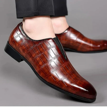 Men's Classic Patterned Dress Shoes for Formal Events