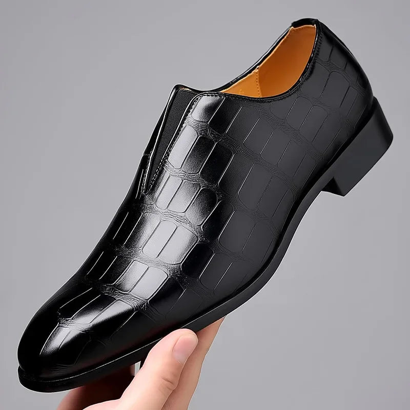 Men's Classic Patterned Dress Shoes for Formal Events