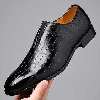 Men's Classic Patterned Dress Shoes for Formal Events