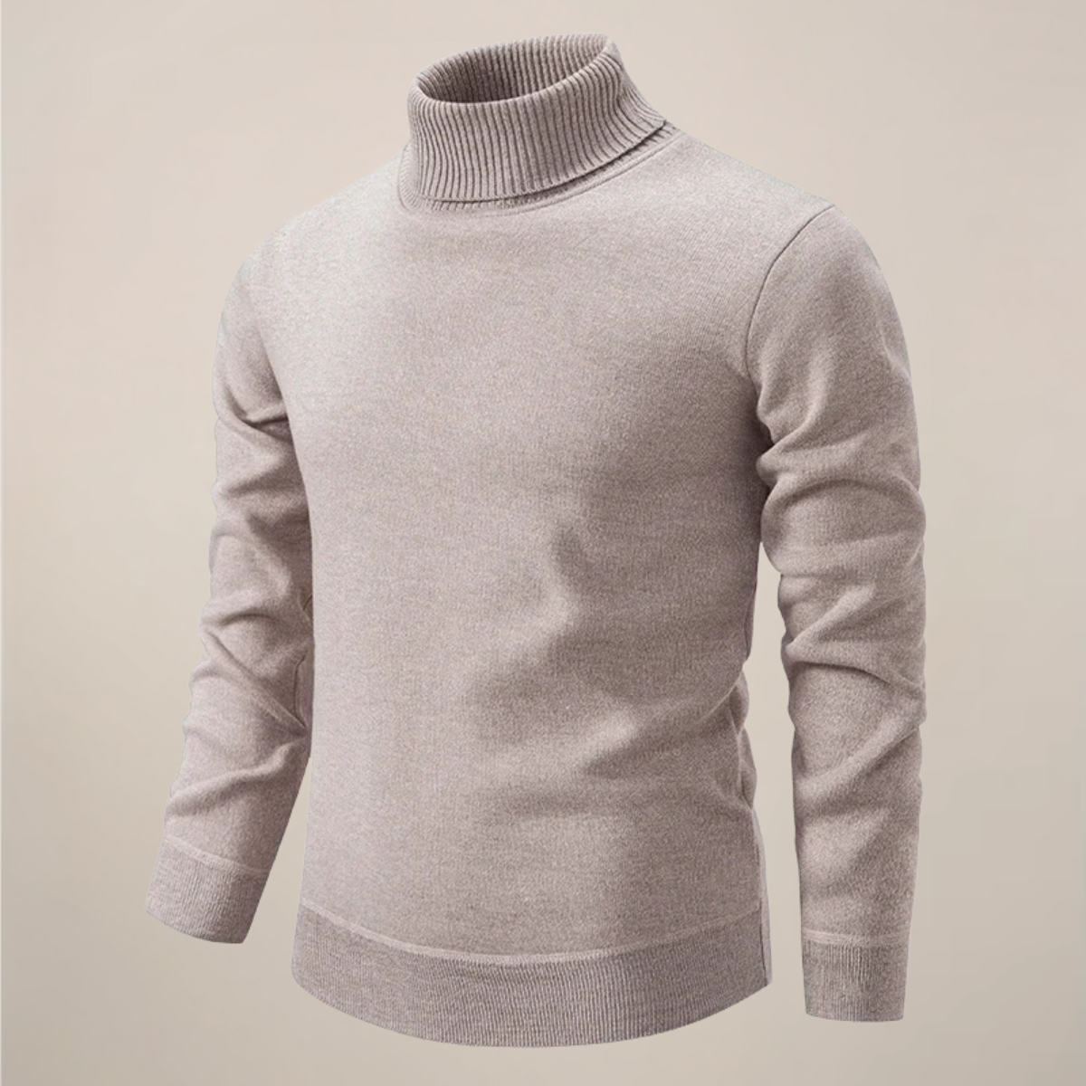 Men’s Classic Turtleneck Knit for Smart Casual Style