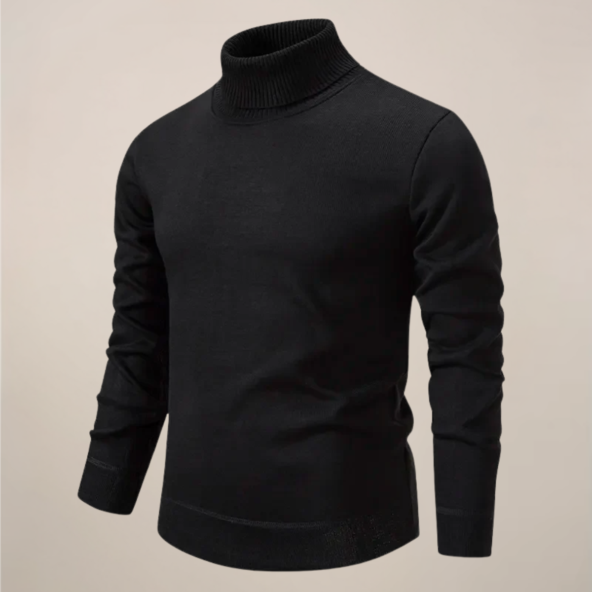 Men’s Classic Turtleneck Knit for Smart Casual Style