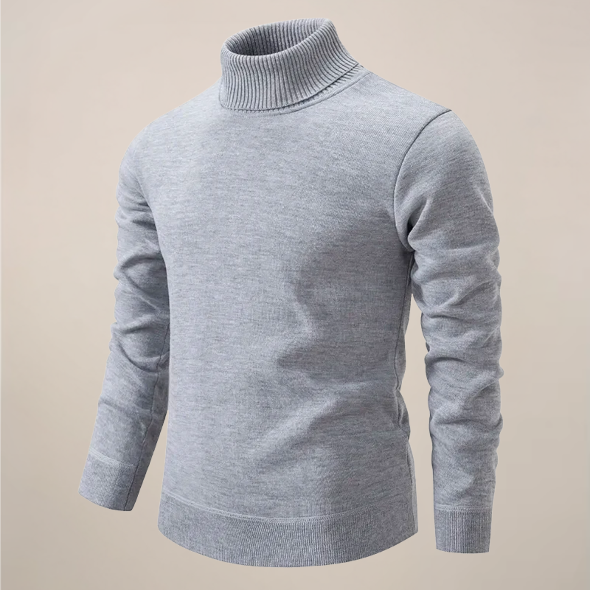 Men’s Classic Turtleneck Knit for Smart Casual Style