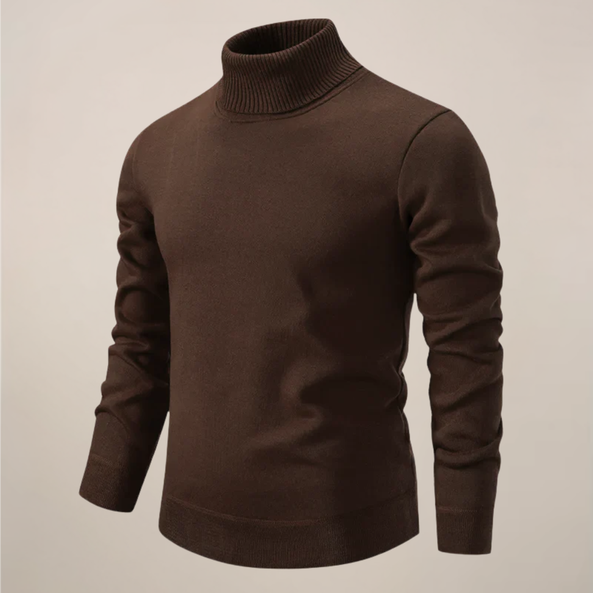 Men’s Classic Turtleneck Knit for Smart Casual Style