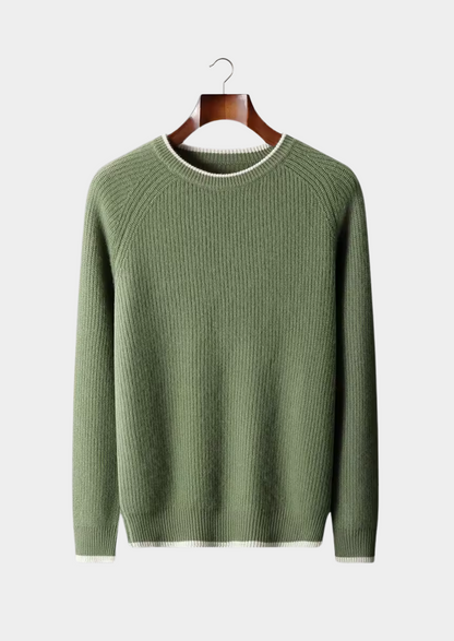 Men's Knitted Crew Neck Sweater for Year-Round Style