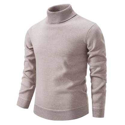 Men's High-Neck Knit Sweater for Stylish Layering