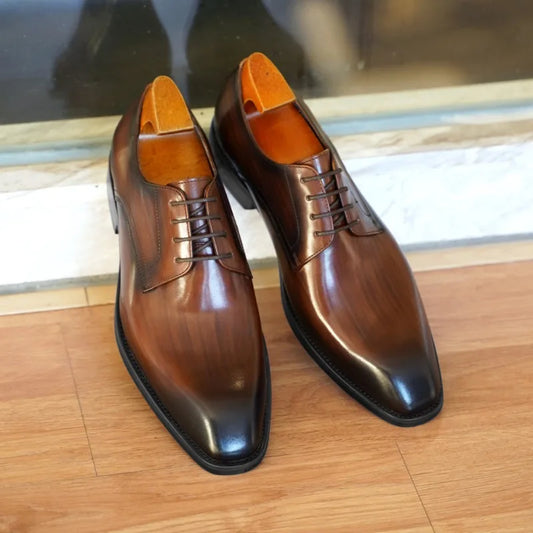 Men's Oxford Dress Shoes – Classic Closed Lacing Style