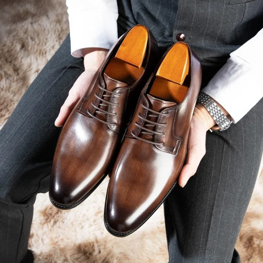 Men's Oxford Wedding Shoes – Stylish Lace-Up Formal Footwear