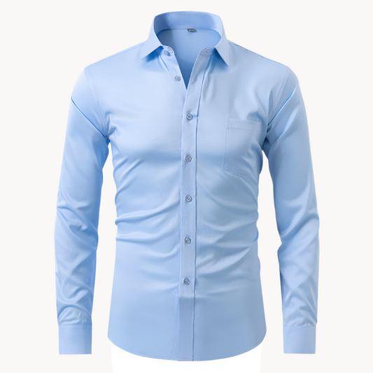 Men's Flexible Cotton Dress Shirt for Office Wear
