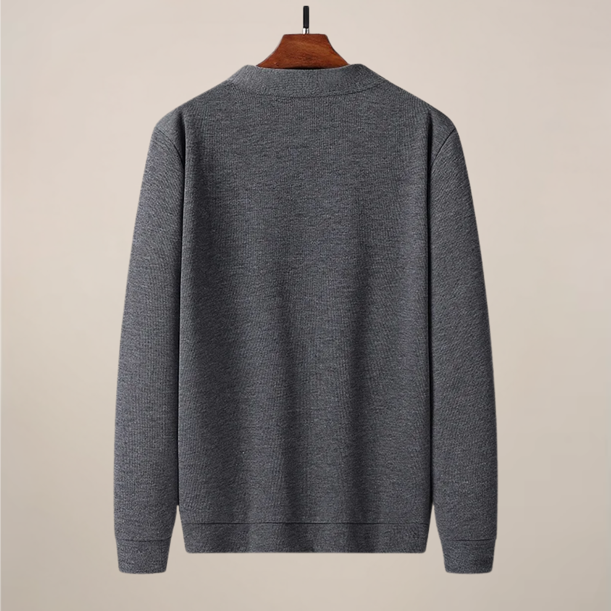 Men’s V-Neck Knit Cardigan with Pockets for Everyday Wear