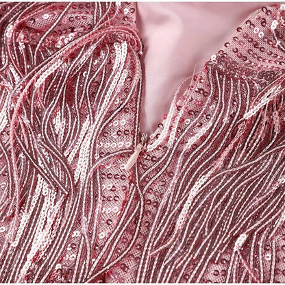 Stunning Sequin Evening Dress for Parties