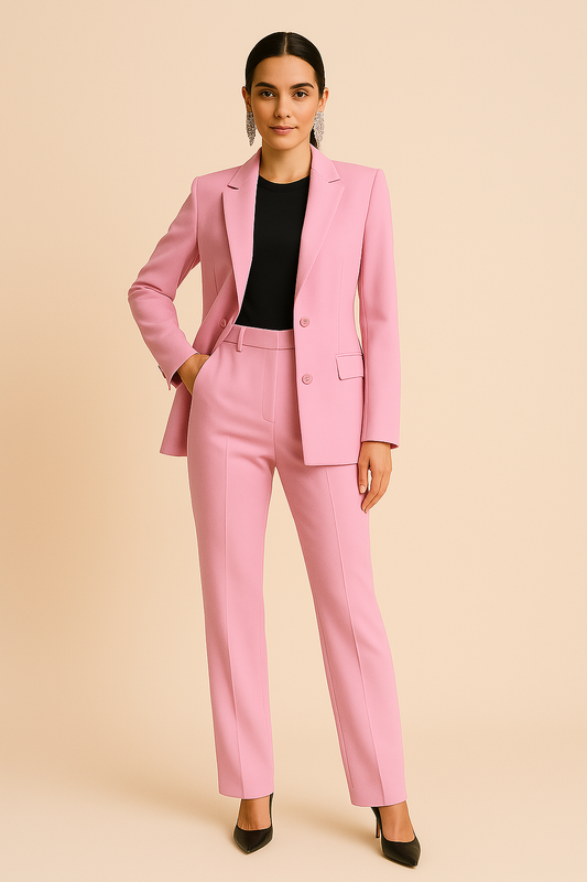 Chic Summer Blazer & Pleated Trousers for Women