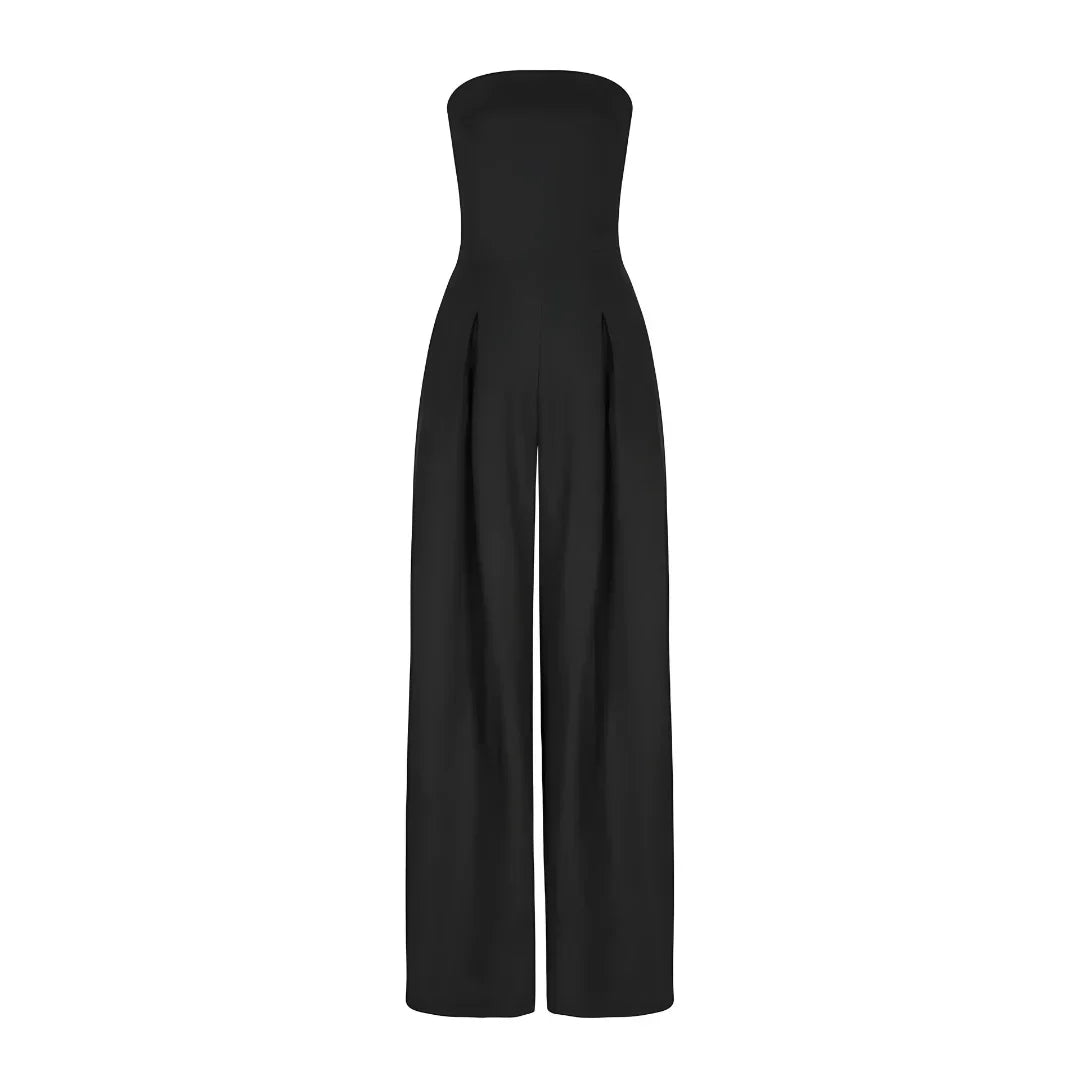 Chic Women's Tube Jumpsuit with Corset Design for Stylish Events