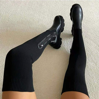Evelyn - Stylish Knee-High Fashion Boots